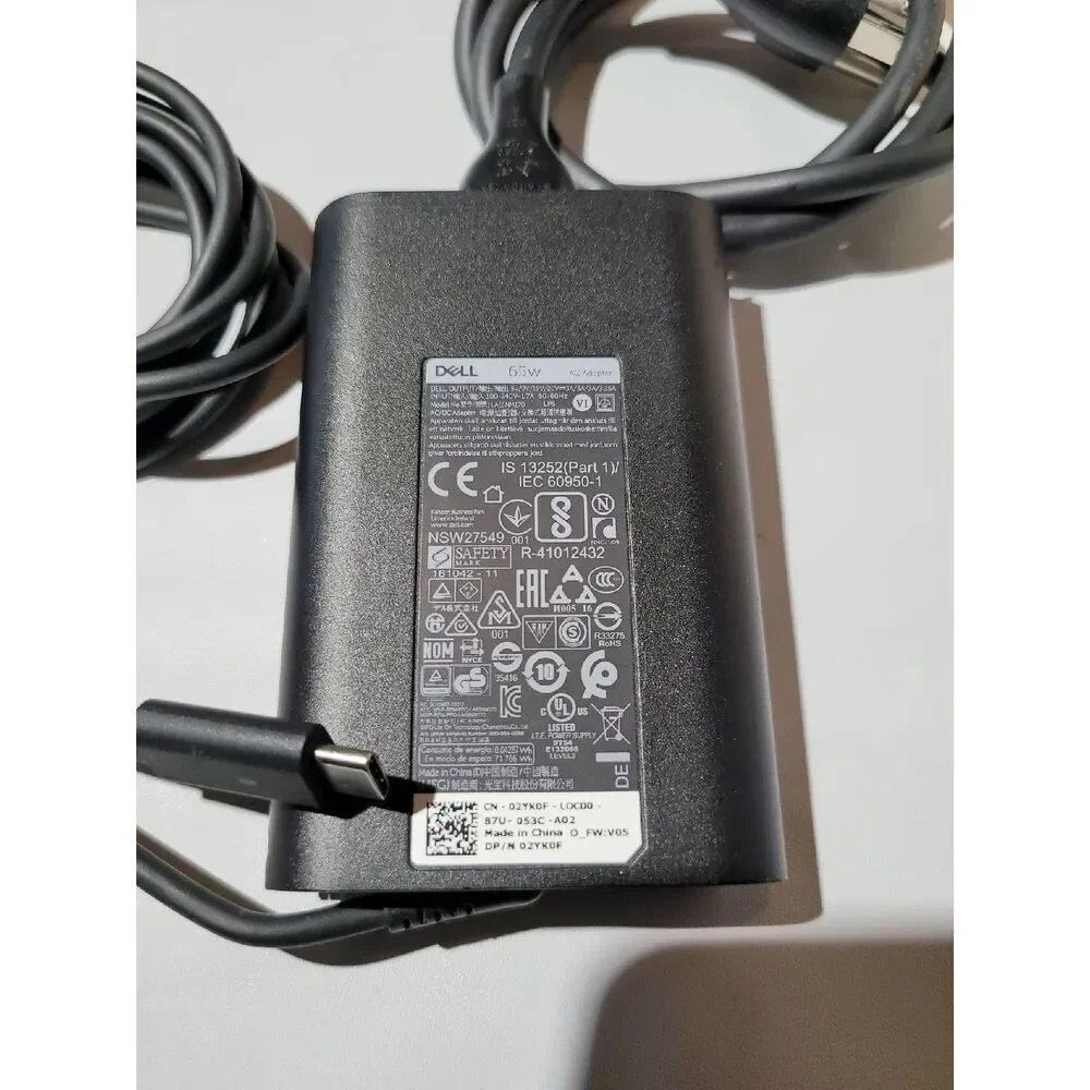 Dell Slim Power Adapter - 65-Watt Type-C